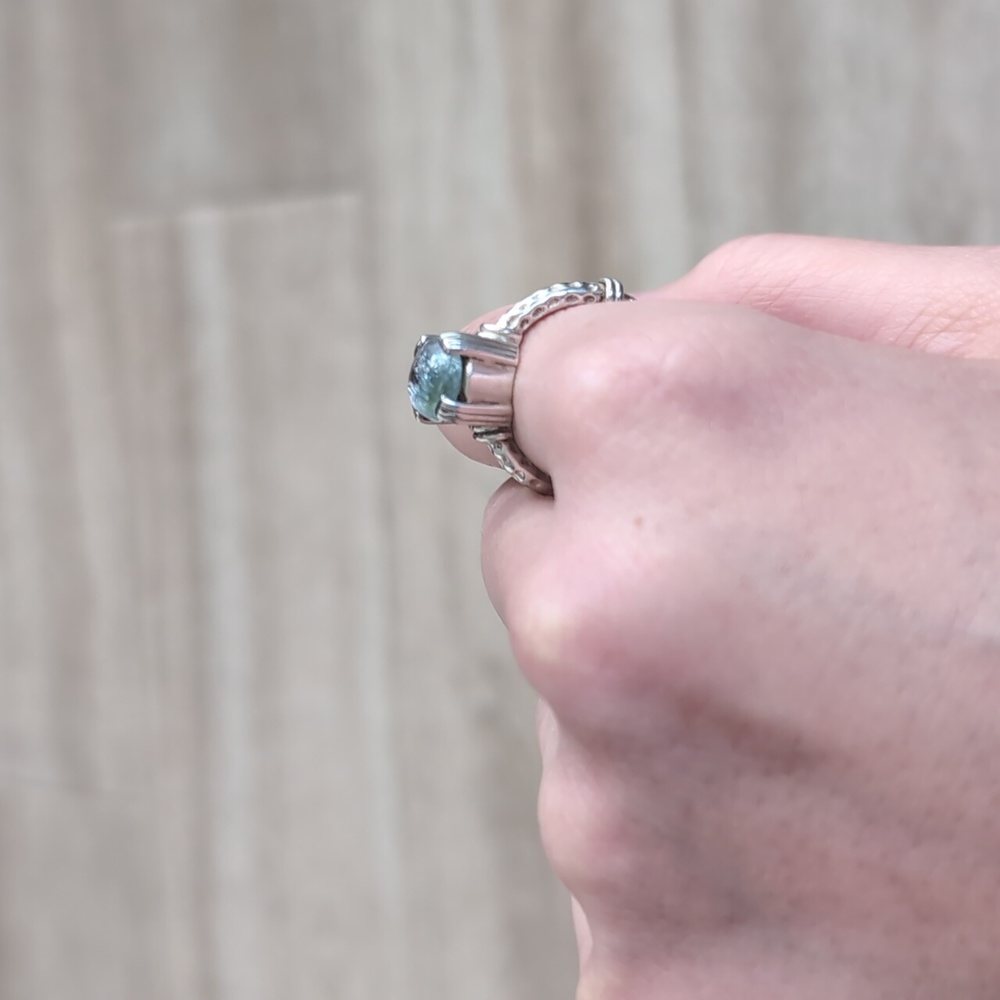 Sterling Silver Moonstone Ring - image 3